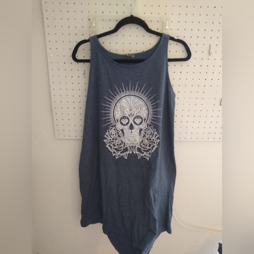Skull and Roses Tank Dress